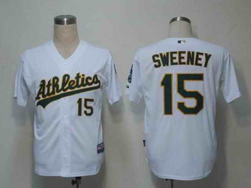 Sweeney Oakland Athletics white jersey