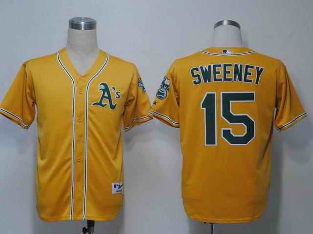 Sweeney Oakland Athletics yellow jersey