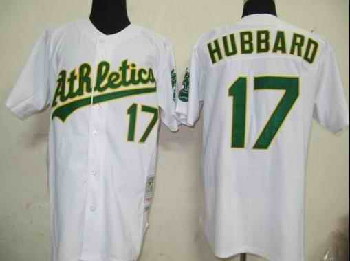 Hubbard Oakland Athletics white jersey