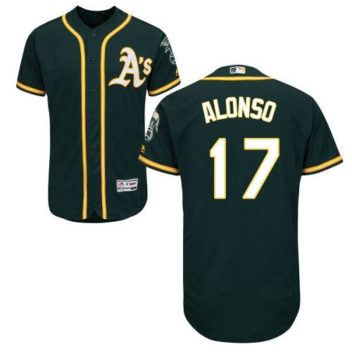 Yonder Alonso Oakland Athletics green jersey