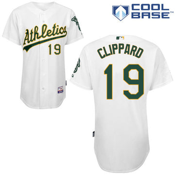 Clippard Oakland Athletics white jersey