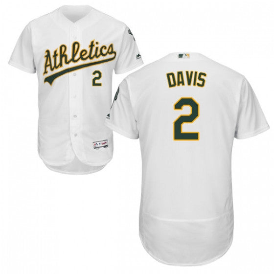 Khris Davis Oakland Athletics white jersey