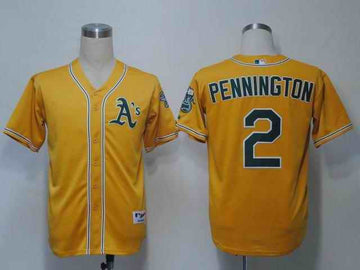 Pennington Oakland Athletics yellow jersey