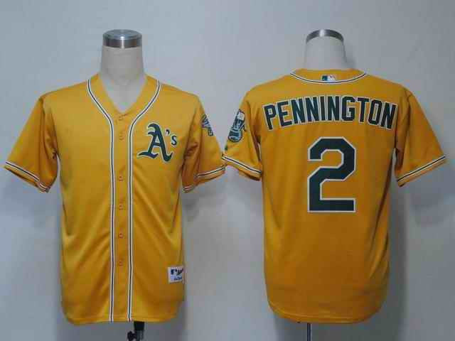 Pennington Oakland Athletics yellow jersey