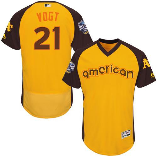 Athletics Stephen Vogt American League All-Star gold All-Star jersey