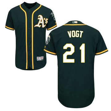 Stephen Vogt Oakland Athletics green jersey