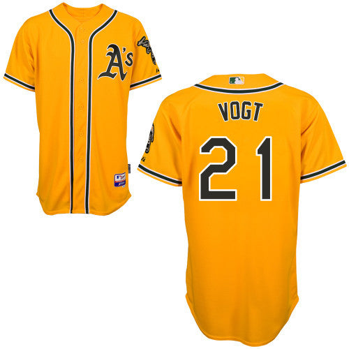 Vogt Oakland Athletics yellow jersey