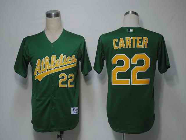 Carter Oakland Athletics green jersey
