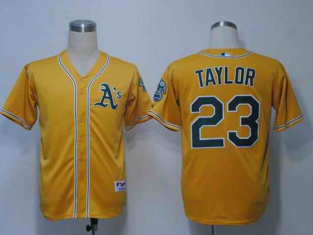 Taylor Oakland Athletics yellow jersey