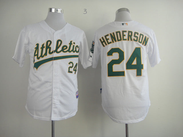 Henderson Oakland Athletics white jersey
