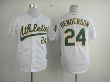 Henderson Oakland Athletics white jersey