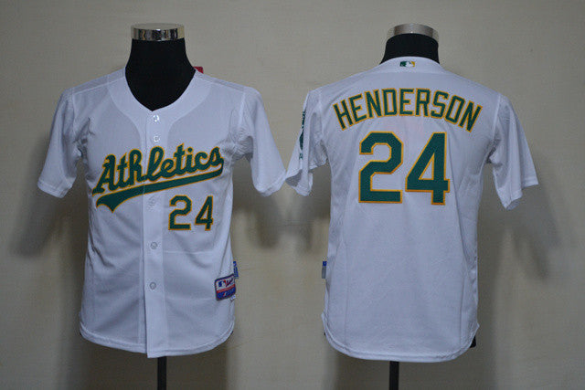 Henderson Oakland Athletics white jersey