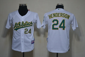 Henderson Oakland Athletics white jersey