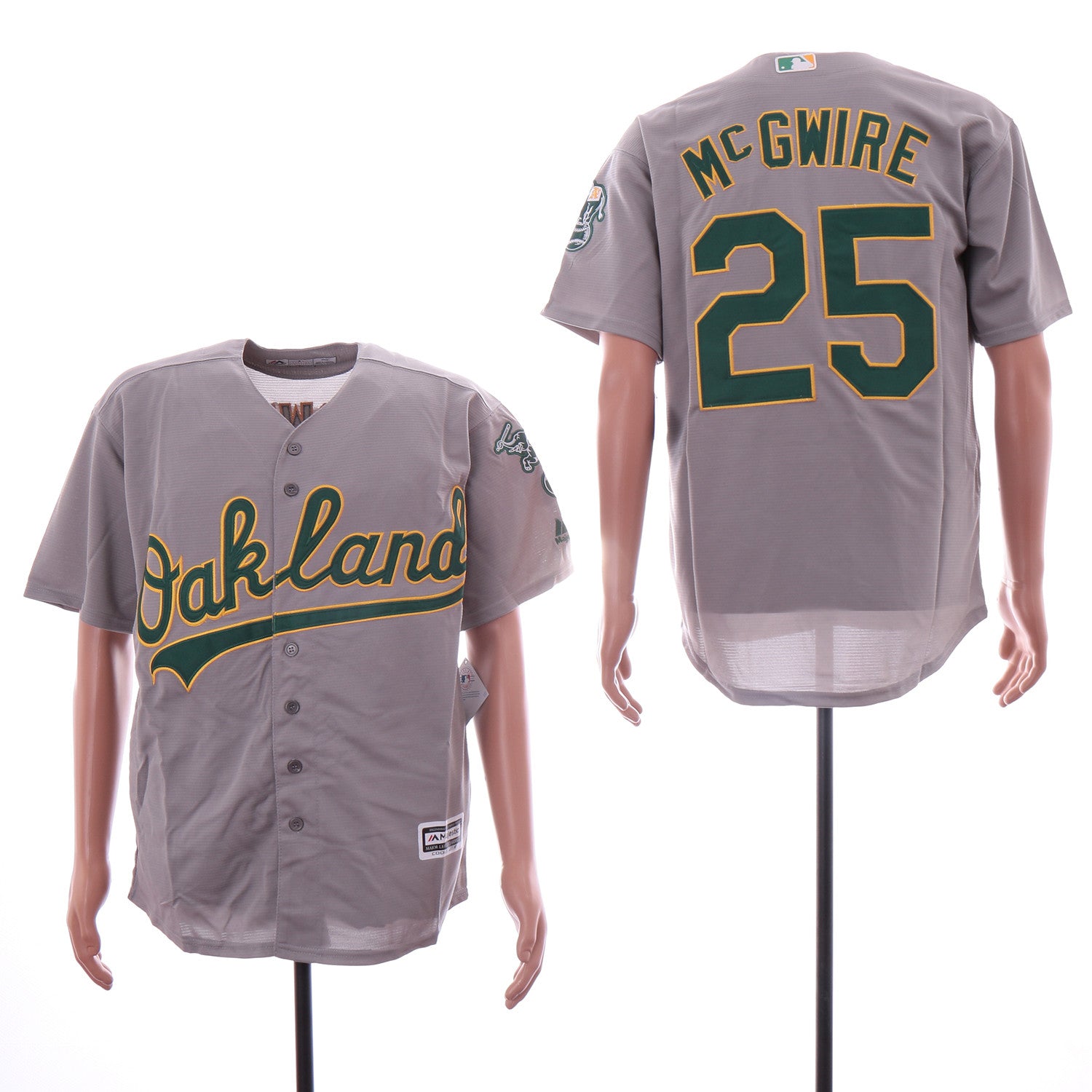 Mark McGwire Oakland Athletics gray jersey
