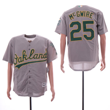Mark McGwire Oakland Athletics gray jersey