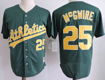 Mark McGwire Oakland Athletics green Cooperstown jersey
