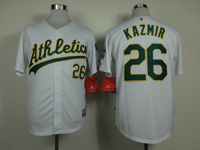 Kazmir Oakland Athletics white jersey