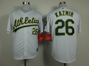 Kazmir Oakland Athletics white jersey