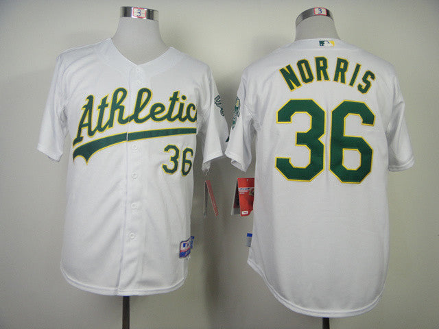 Norris Oakland Athletics white jersey