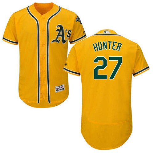 Catfish Hunter Oakland Athletics yellow jersey