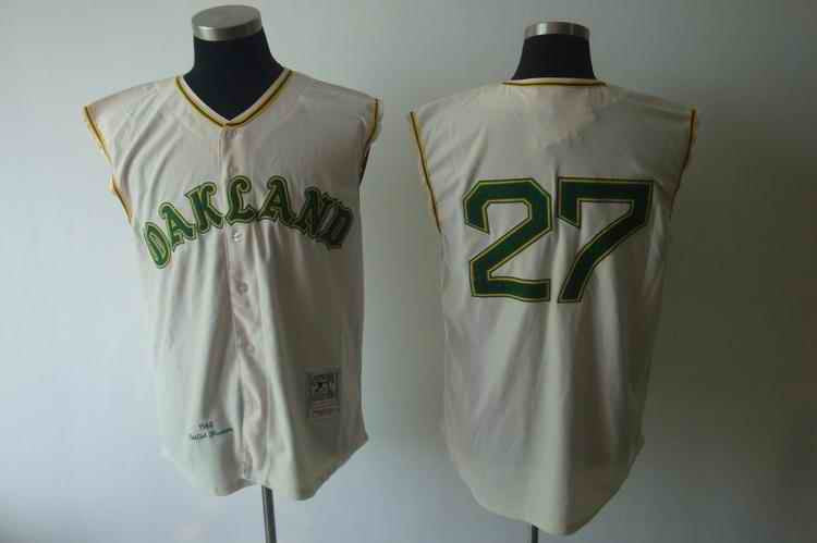 Hunter Oakland Athletics cream jersey