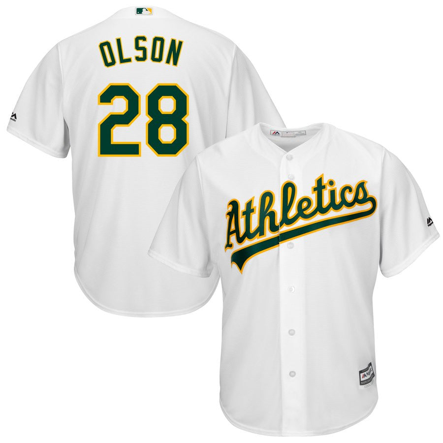 Matt Olson Oakland Athletics white jersey