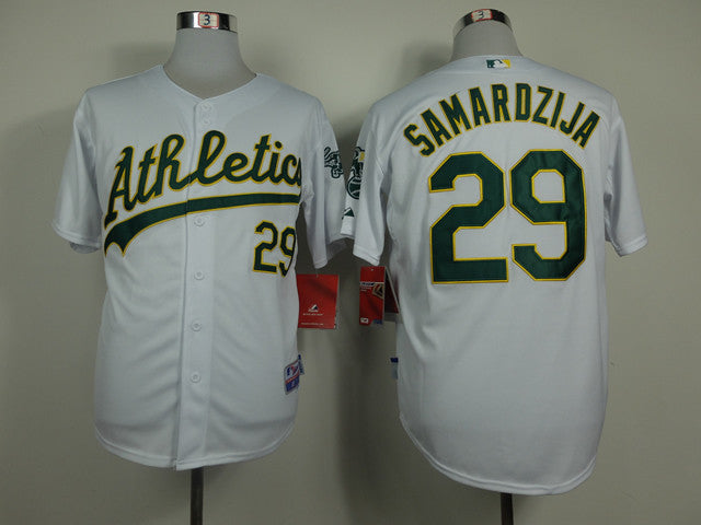 Samardzija Oakland Athletics white jersey