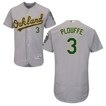 Trevor Plouffe Oakland Athletics gray jersey