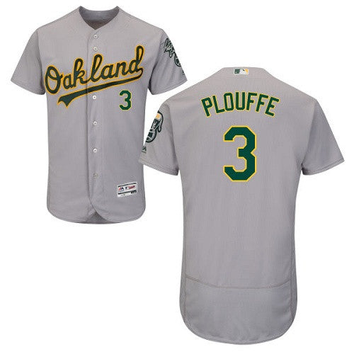 Trevor Plouffe Oakland Athletics gray jersey