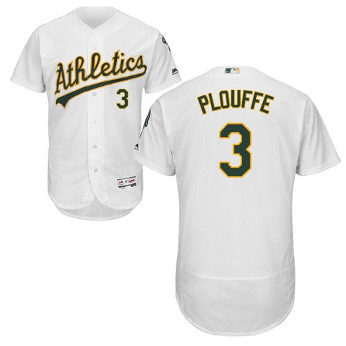 Trevor Plouffe Oakland Athletics white jersey