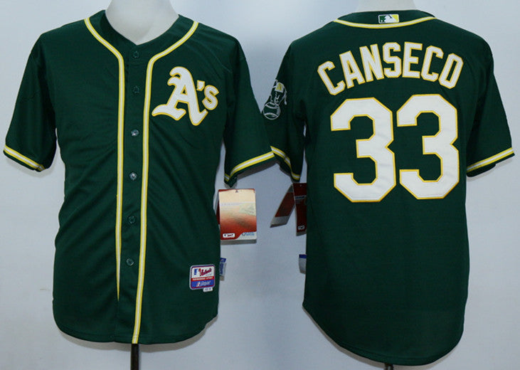 Jose Canseco Oakland Athletics green jersey