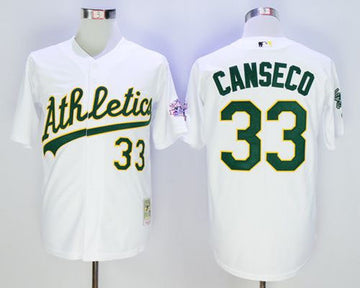Jose Canseco Oakland Athletics white Throwback jersey