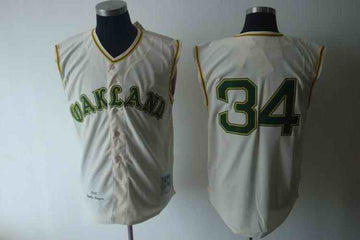 Fingers Oakland Athletics cream jersey