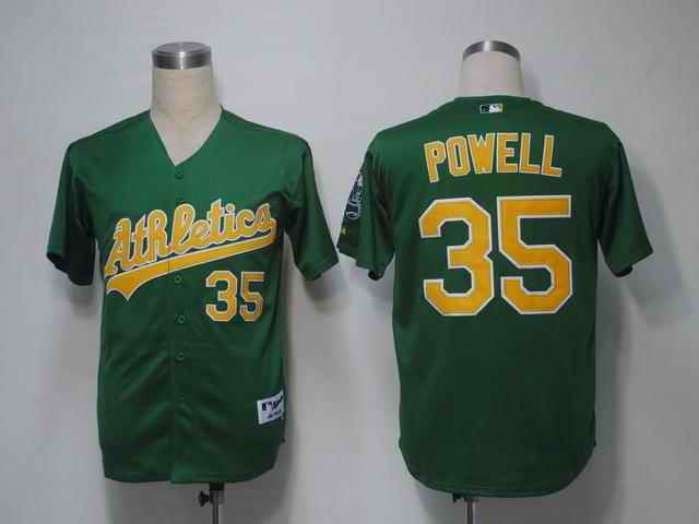 Powell Oakland Athletics green jersey
