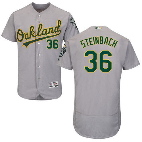 Terry Steich Oakland Athletics gray jersey