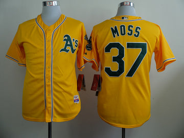 Moss Oakland Athletics gold jersey
