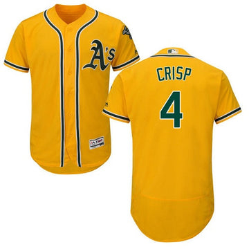 Coco Crisp Oakland Athletics yellow jersey