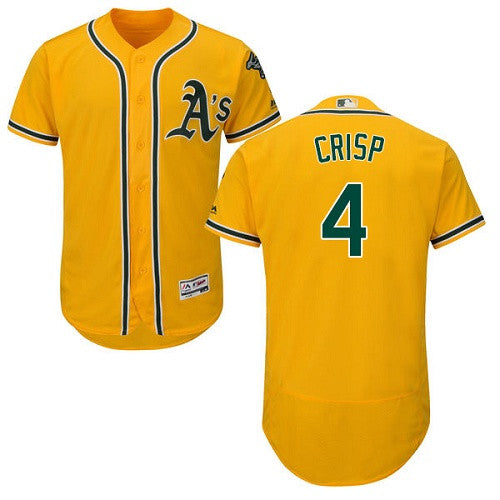 Coco Crisp Oakland Athletics yellow jersey