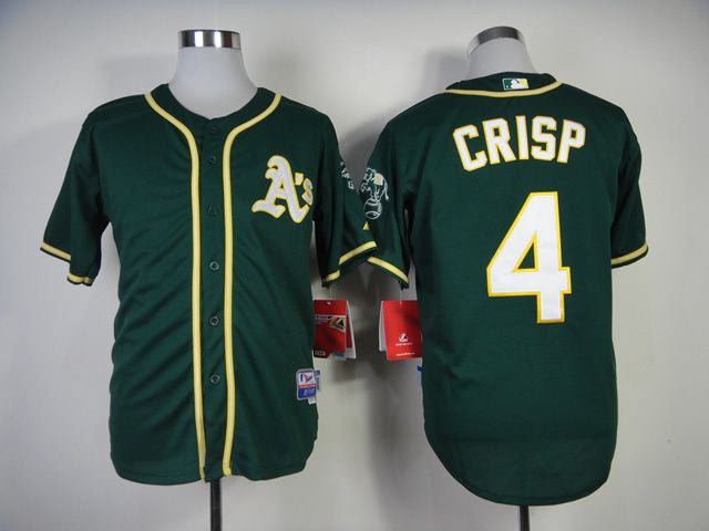 Crisp Oakland Athletics green jersey