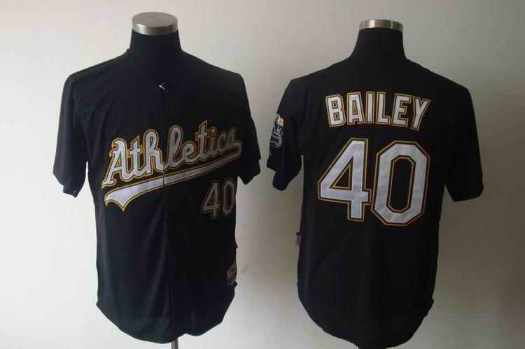 Bailey Oakland Athletics black jersey