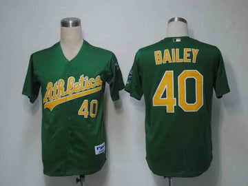 Bailey Oakland Athletics green jersey