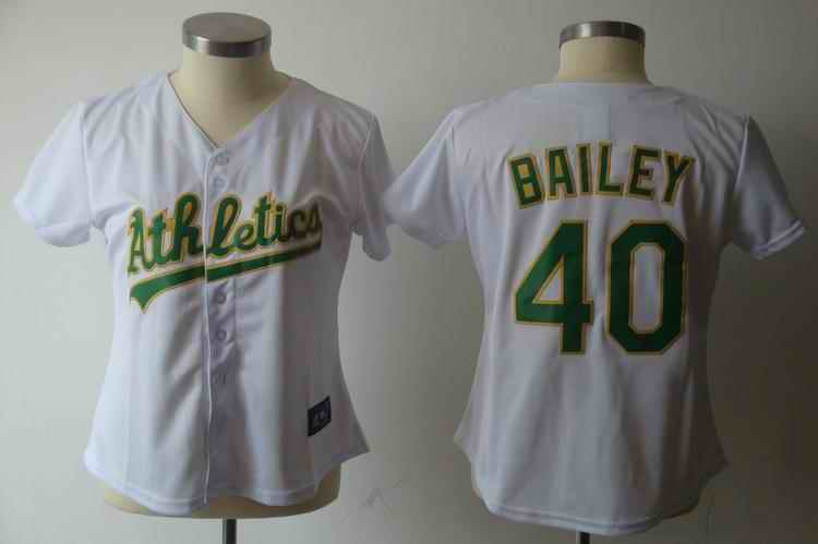 Bailey Oakland Athletics white jersey