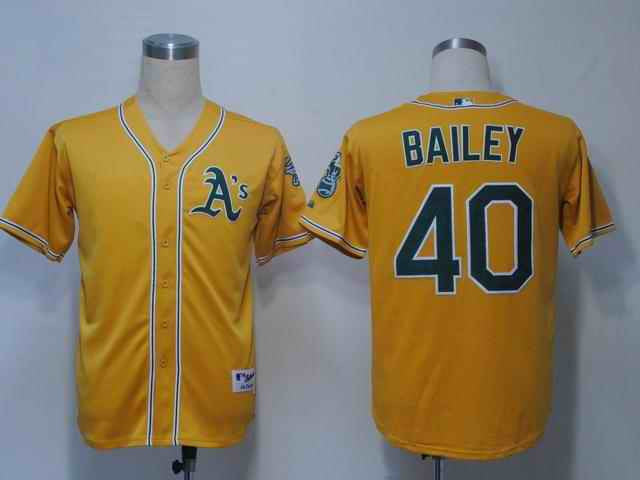 Bailey Oakland Athletics yellow jersey