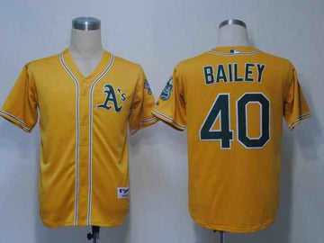Bailey Oakland Athletics yellow jersey