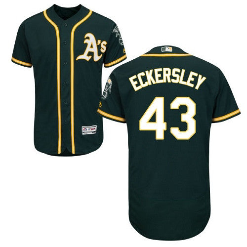 Dennis Eckersley Oakland Athletics green jersey