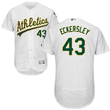 Dennis Eckersley Oakland Athletics white jersey