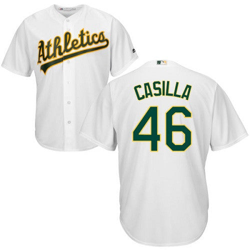 Santiago Casilla Oakland Athletics white jersey