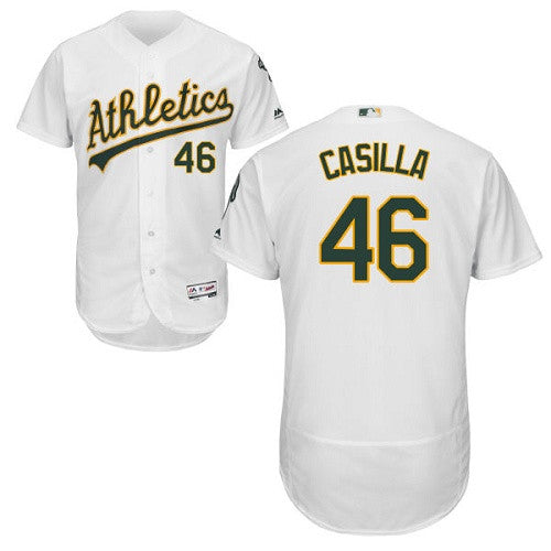 Santiago Casilla Oakland Athletics white jersey