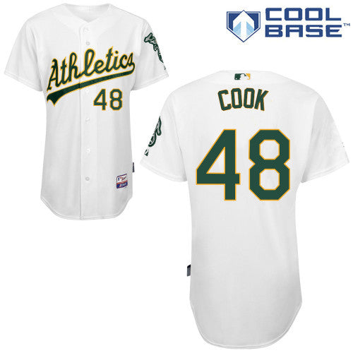 Cook Oakland Athletics white jersey