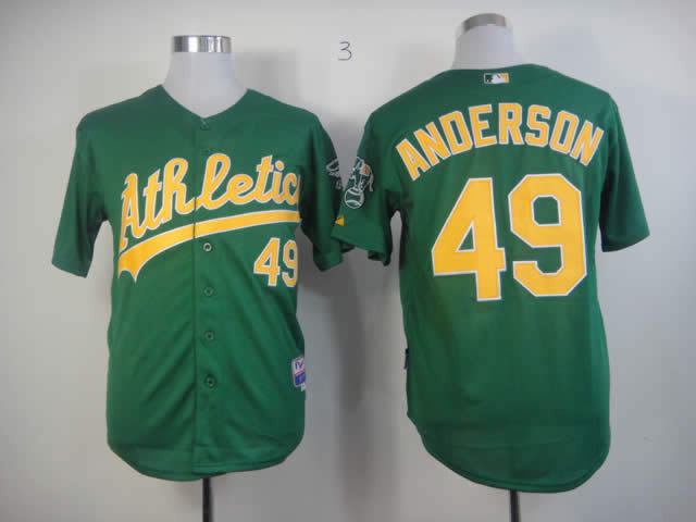 Anderson Oakland Athletics green jersey